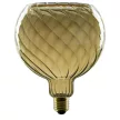 LED FLOATING GLOBE 150 TWISTED szürke E27 6W 1900K csavart füstüveg dimmelhető filament LED izzó