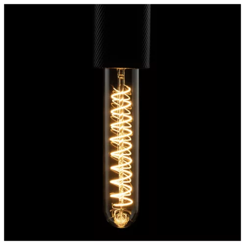 LED TUBE SOFT SPIRAL átlátszó E27 6W 2200K spirál alakú dimmelhető filament LED izzó