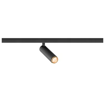   GRIP! S 48V fekete-arany dim-to-warm DALI hengeres dimmelhető állítható LED spot lámpa 48V alacsony feszültségű sínhez
