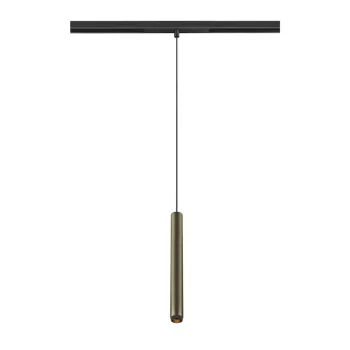   GRIP! S 48V bronz-fekete 2700K DALI hengeres dimmelhető függesztett LED lámpa 48V alacsony feszültségű sínhez