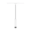 GRIP! L fehér-fekete GU10 hengeres függesztett lámpa 1 fázisú sínhez