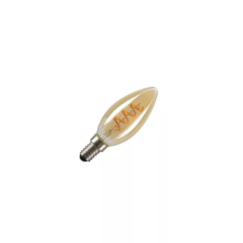 LEDC35 arany színű E14 2W 2200K filament LED izzó