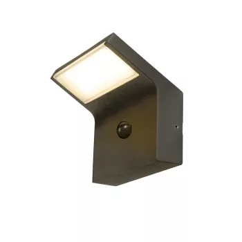   ORDI II WL SENSOR fekete mozgásérzékelős kültéri fali LED lámpa
