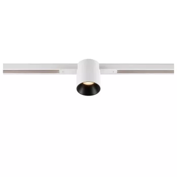   FIX-IT! 48V DALI fehér-fekete 2700K 6.6W 36° kerek LED spot lámpa 48V felületre szerelt alacsony feszültségű sínhez