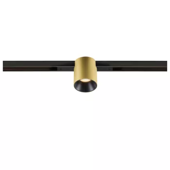   FIX-IT! 48V DALI arany-fekete 2700K 6.6W 36° kerek LED spot lámpa 48V felületre szerelt alacsony feszültségű sínhez