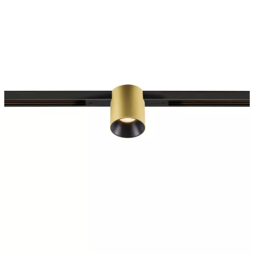 FIX-IT! 48V DALI arany-fekete 2700K 6.6W 36° kerek LED spot lámpa 48V felületre szerelt alacsony feszültségű sínhez
