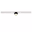 FIX-IT! 48V DALI fehér-fekete 3000K 6.6W 36° kerek LED spot lámpa 48V felületre szerelt alacsony feszültségű sínhez