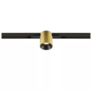   FIX-IT! 48V DALI arany-fekete 3000K 6.6W 36° kerek LED spot lámpa 48V felületre szerelt alacsony feszültségű sínhez
