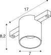 FIX-IT! 48V DALI fekete 2000-3000K 7.4W 36° kerek LED spot lámpa 48V felületre szerelt alacsony feszültségű sínhez