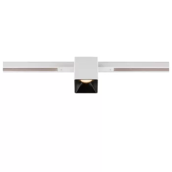   FIX-IT! 48V DALI fehér-fekete 2700K 6.6W 36° szögletes LED spot lámpa 48V felületre szerelt alacsony feszültségű sínhez