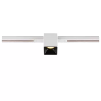   FIX-IT! 48V DALI fehér-fekete 3000K 6.6W 36° szögletes LED spot lámpa 48V felületre szerelt alacsony feszültségű sínhez