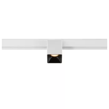   FIX-IT! 48V DALI fehér-fekete 2700K 6.6W 36° szögletes LED spot lámpa 48V felületre szerelt alacsony feszültségű magasított sínhez