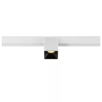   FIX-IT! 48V DALI fehér-fekete 3000K 6.6W 36° szögletes LED spot lámpa 48V felületre szerelt alacsony feszültségű magasított sínhez
