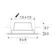 SLV FRAME BASIC LED 112721 fehér süllyesztett fali útvonal és lépcsővilágító lámpa