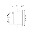 SLV FRAME BASIC LED 113262 fehér süllyesztett fali útvonal és lépcsővilágító lámpa