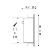 SLV FRAME CURVE LED 113292 fehér süllyesztett fali útvonal és lépcsővilágító lámpa