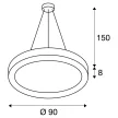 SLV MEDO RING 90 133851 fehér dimmelhető függesztett mennyezeti LED lámpa