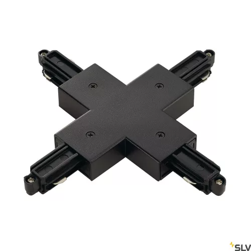 SLV ONE-TRACK SURFACE 143160 fekete kereszt elágazás 1 fázisú felületre szerelhető sínhez
