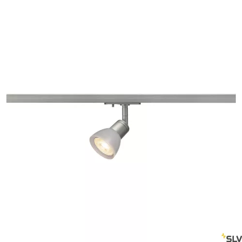 SLV PURIA ONE-TRACK 143454 szürke állítható spot lámpa 1 fázisú sínhez