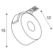 SLV KALU TRACK ONE-TRACK 143731 fehér dimmelhető állítható LED spot lámpa 1 fázisú sínhez