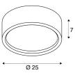 SLV PLASTRA LED 148005 fehér dimmelhető mennyezeti lámpa