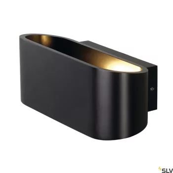 SLV OSSA 180 151450 fekete fali lámpa