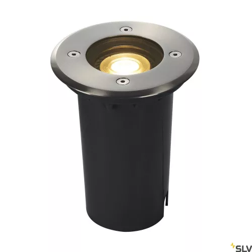 SLV SOLASTO 120 227680 Rozsdamentes acél talajba süllyesztett kerek spot lámpa