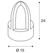 SLV RUSTY CONE 229430 corten acél kültéri allólámpa