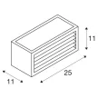 SLV BOX-L 232497 rozsda kültéri fali lámpa