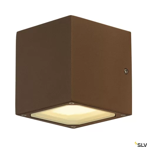 SLV SITRA CUBE 232537 rozsda kültéri fali lámpa