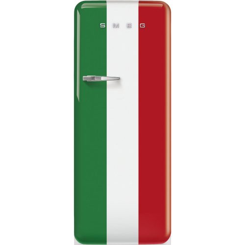 SMEG 50's Style FAB28RDIT5 olasz trikolor mintás fagyasztós szabadonálló retro design hűtőszekr