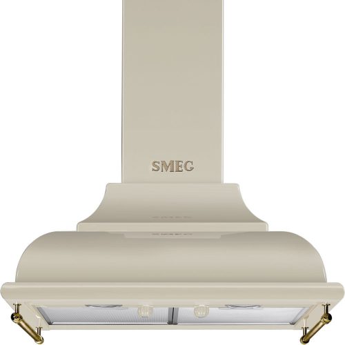 SMEG Cortina KC16POE krémszínű bronz klasszikus fali kürtős páraelszívó