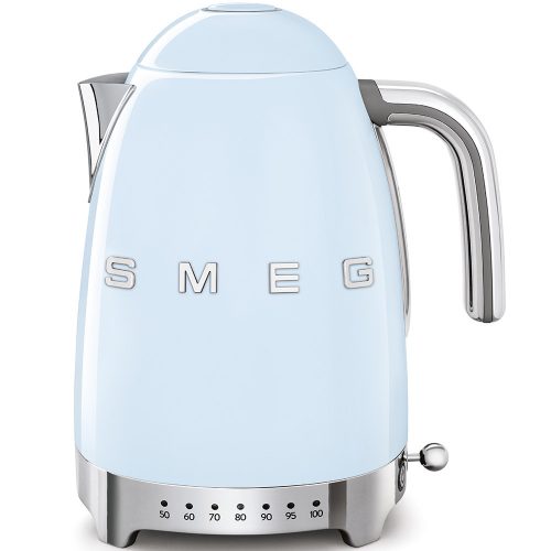 SMEG 50's style KLF04PBEU világoskék retro design hőfokszabályzós vízforraló