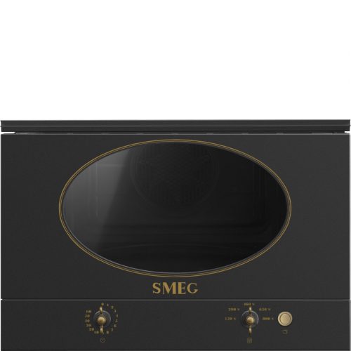 SMEG COLONIALE MP822AO antracit antikolt bronz 60x40cm-es beépíthető mikrohullámú sütő