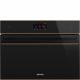 SMEG Dolce Stil Novo SF4604WVCPNR fekete beépíthető kompakt gőzsütő