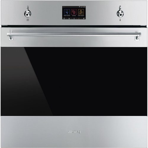 SMEG Omnichef Galileo Classica SO6303APX inox beépíthető 3 in 1 mikrohullámú gőzsütő