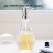 UMBRA DROPLET 020163-165 átlátszó-króm törhetetlen szappanadagoló
