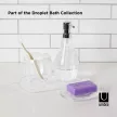 UMBRA DROPLET 020163-165 átlátszó-króm törhetetlen szappanadagoló