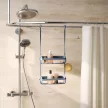UMBRA FLEX 023460-1050 szürkés kék zuhanykabinba akasztható polc