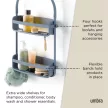 UMBRA FLEX 023460-1050 szürkés kék zuhanykabinba akasztható polc