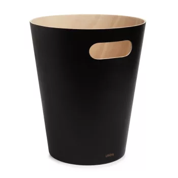 UMBRA WOODROW CAN 082780-045 Fekete-natúr fa papírkosár