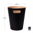 UMBRA WOODROW CAN 082780-045 Fekete-natúr fa papírkosár