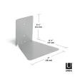 UMBRA CONCEAL 1005073-560 Ezüst láthatatlan könyvespolc szett