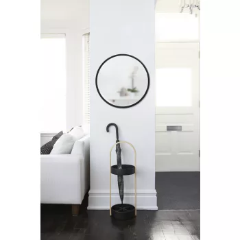 UMBRA HUB 61 1008243-040 Fekete kerek tükör
