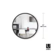 UMBRA HUB 61 1008243-040 Fekete kerek tükör