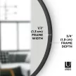 UMBRA HUB 61 1008243-040 Fekete kerek tükör