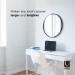 UMBRA HUB 61 1008243-040 Fekete kerek tükör