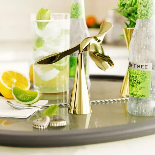 UMBRA TIPSY 1013387-104 arany lebegő madár formájú elegáns üvegnyitó