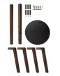 UMBRA PILLAR STOOL 1014257-048 barna-fekete sámli és kabátakasztó álló fogas