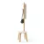 UMBRA PILLAR STOOL 1014257-668 fehér-natúr fa sámli és kabátakasztó álló fogas